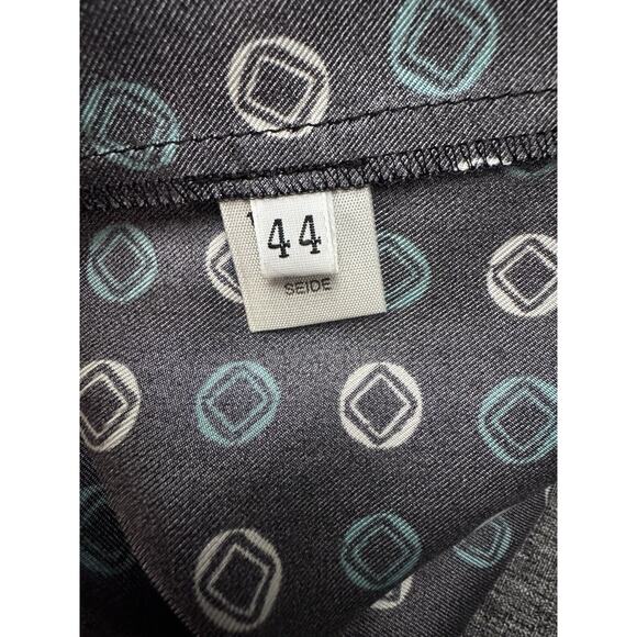 LAURA URBINATI Dress Geometric Print Silk Size 44 US8 - Picture 7 of 9